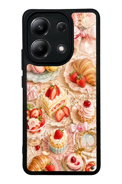 S Mode حافظة هاتف Xiaomi Redmi Note 13 4G بتصميم Paris Sweet Berry اللامع