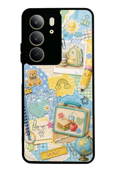 S Mode Realme C75 Campus Notes Design Glossy Phone Case