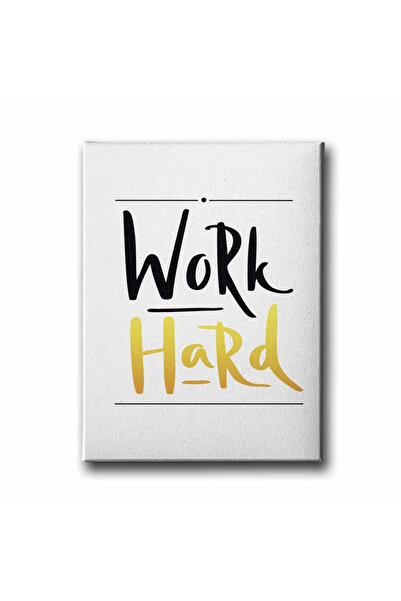 enmalife Tablou decorativ de perete din pânză „Work Hard”