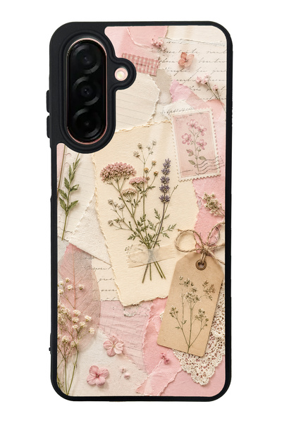 S Mode Samsung A26 Blush Herbarium Design Glossy Phone Case