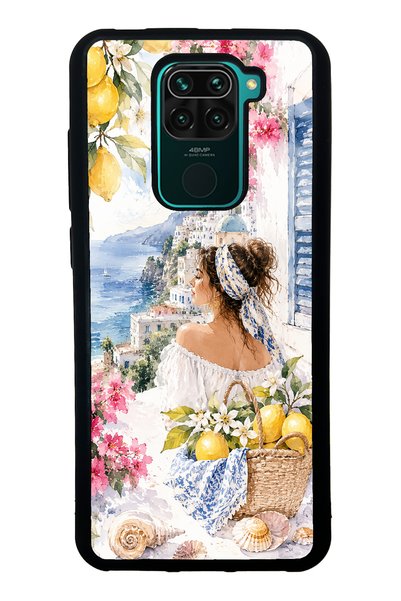 S Mode حافظة هاتف Xiaomi Redmi Note 9 بتصميم لامع باللون الأزرق من Positano