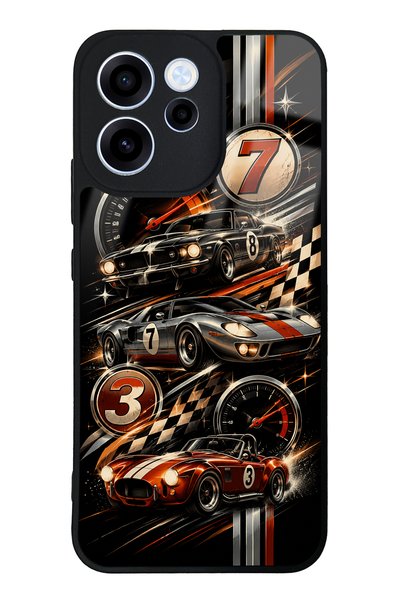 S Mode Oppo Reno 15F Retro Speed Icons Design Glossy Phone Case