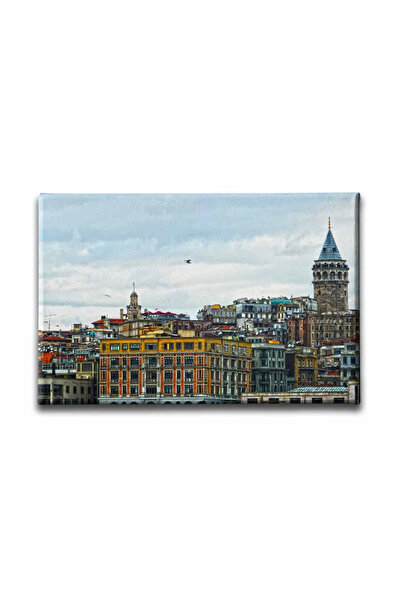 enmalife Galata Tower Landscape Canvas Wall Painting