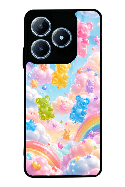 S Mode Realme C63 Jelly Bear Sky Design Glossy Phone Case