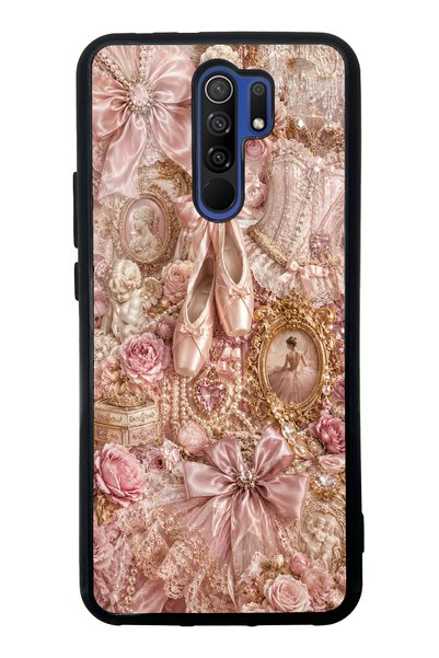 S Mode حافظة هاتف Xiaomi Redmi 9 Angel Ballet ذات تصميم لامع