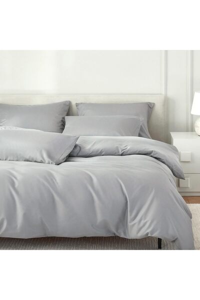 Generic King Size Cotton Duvet Cover Set, Luxury Hotel Style, Solid Color, 24...