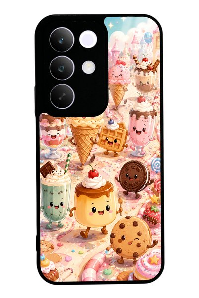 S Mode حافظة هاتف لامعة بتصميم Realme C85 Dessert Wonderland