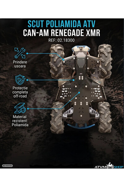 Iron Baltic ΠΟΛΥΑΜΙΔΙΝΗ ΑΣΠΙΔΑ ATV CAN-AM RENEGADE XMR (ΜΕΓΕΘΟΥΣ ΕΩΣ 2016)