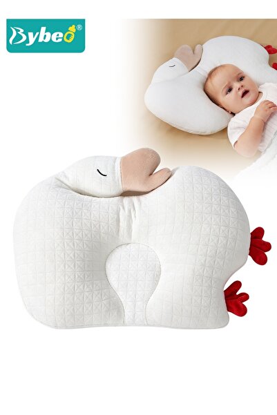 BYBEO Baby Head Shaping Pillow, Adjustable Baby Sleeping Pillow, Newborn Nurs...