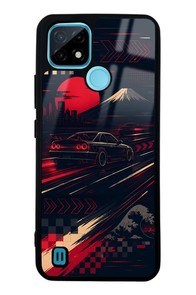 S Mode Realme C21 Tokyo Night Racing Design Glossy Phone Case