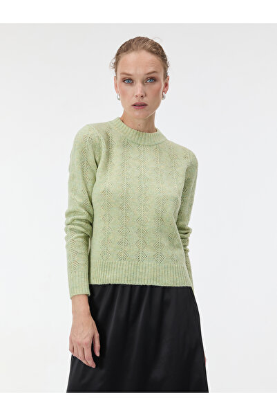 ORSAY Pulover de damă cu mânecă lungă, verde