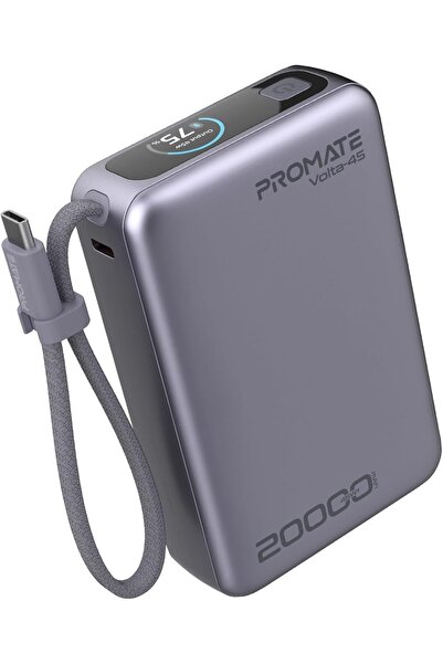 Promate 20000mAh Volta-45 Power Bank with 45W Fast Charging (Purple) Built-in...
