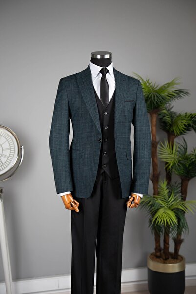 terzi ayhan Green combination suit