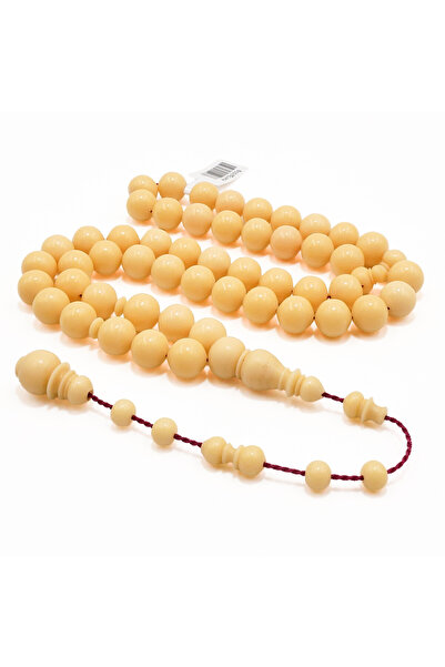 Generic Brand Egyptian Doum Palm Rosary – 51 Beads 10.5/11mm Round Prayer Tas...