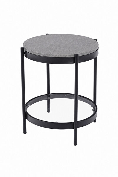 Gharaib Al Tuhaf Single Service Wood Glass Round 4545 Vps-002 Grey