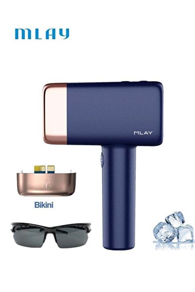 Mlay T14 IPL Ice Compress Hair Removal Device With Bikini Lense Dark Blue