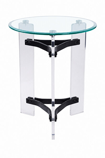 Gharaib Al Tuhaf طاولة خدمة زجاج مفرد 4545 BLACK 3019-1