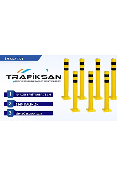 TRAFİKSAN Metal Otopark Demir Duba Delinatör Sabit Park Bariyeri Park Engel D...