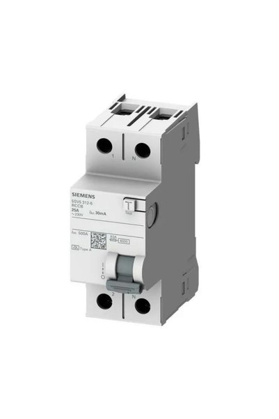 Siemens 2X25 Amper 30ma Kaçak Akım Rölesi 5sv5312
