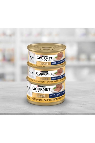 Gourmet Tavuklu Kedi Konserve Maması 85grx3
