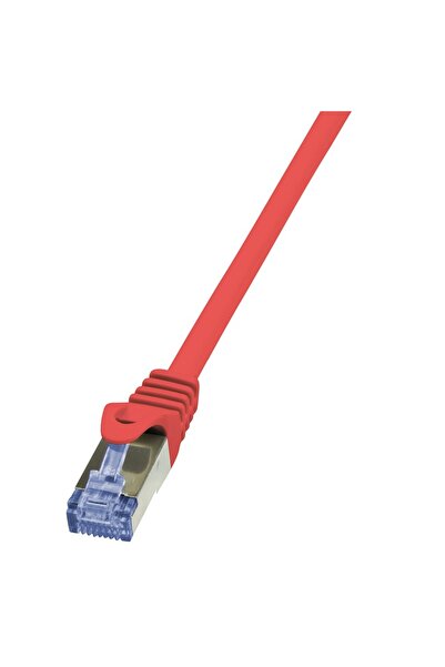 LogiLink Cablu patch S/FTP Cat6a 3 m rosu LSZH CQ3064S