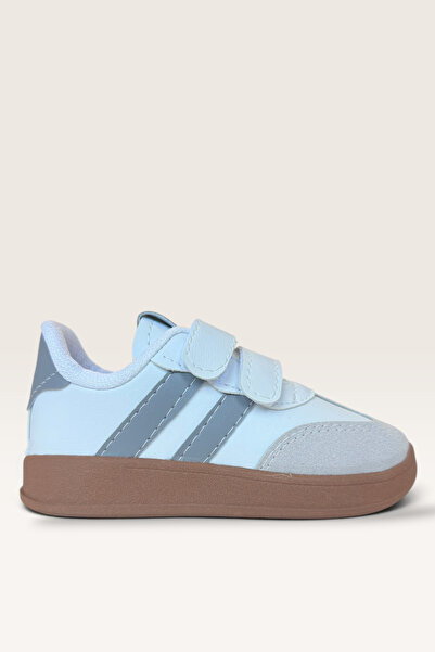 Liger Pantofi sport pentru copii, unisex, cu velcro, confortabili, usori, ALB...