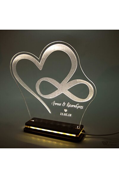 Generic Brand Φωτιστικό LED "Καρδιά Άπειρο" W00445