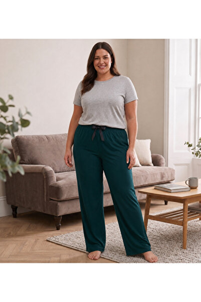 Lady Queen Pantaloni de pijama din lycra Ring Viscose mărime mare 6020