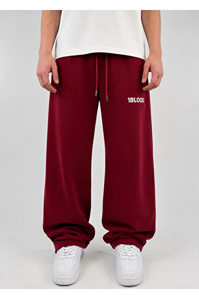1blood Baggy Kalip Sweatpants Embroidered Premium Adjustable Leg Oversized Sw...
