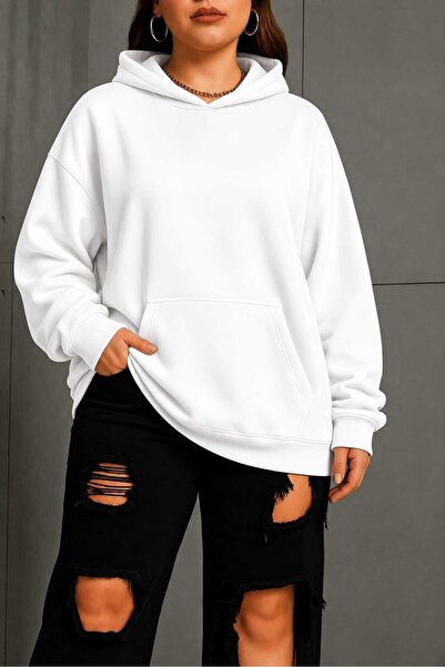 BENROMA 3 Yarn Combed Cotton Plus Size Unisex Sweatshirt Df1