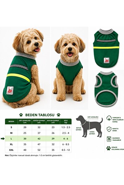 KÜÇÜK IRK % 100 PAMUK KÖPEK KIYAFET