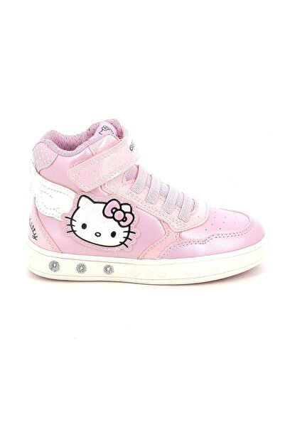 Geox Παιδικό Μποτάκι για Κορίτσι Hello Kitty Ανατομικό Χρώματος Ροζ με on/off...
