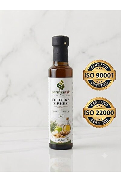 Doğal Fermente Detoks Sirkesi - Sandaloz Sakızı, Biberiye, Elma 250 ml