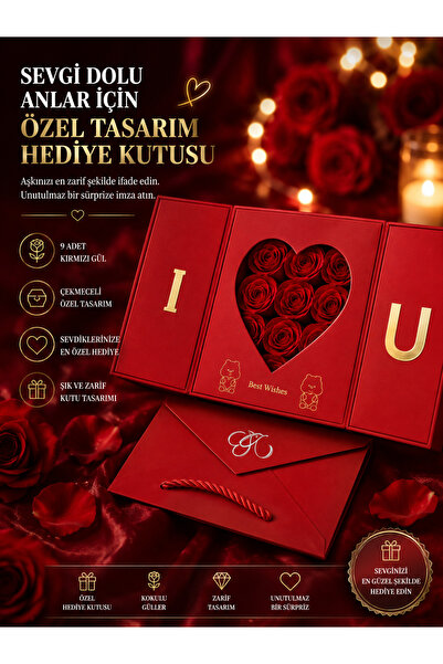HEDİYEVİM SEVGİLİYE ÖZEL YÜZÜK KOLYE KUTUSU TAKI KUTUSU