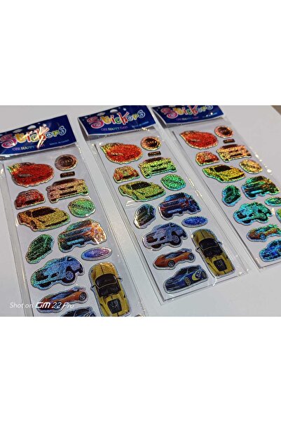 STICKER'S Renkli Sticker 3 Adet