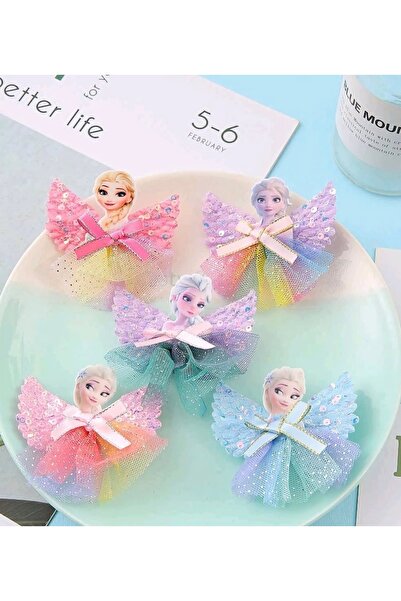 the Littles Kids Elsa Figured Ribbon Tulle Mixed Model Girls' Hair Clip - 1 Pair