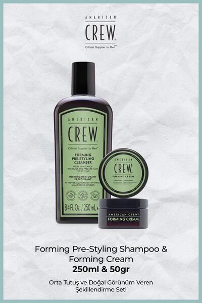 American Crew Forming Shampoo 250 ml & Forming Cream 50 g Erkek Saç Bakım ve ...