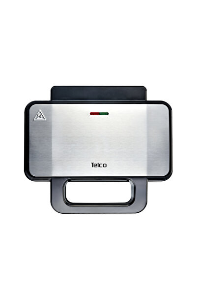 TELCO Τοστιέρα Σαντουιτσιέρα με XL grill πλάκες 1000W inox ZJ-255