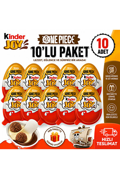 Ferrero Kinder Joy One Piece Netflix 2026! 20g (10'lu paket sürpriz yumurta)