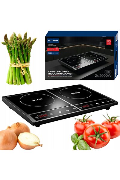 Blow Plită cu inducție portabilă, 2 zone de gătit, control tactil, design com...