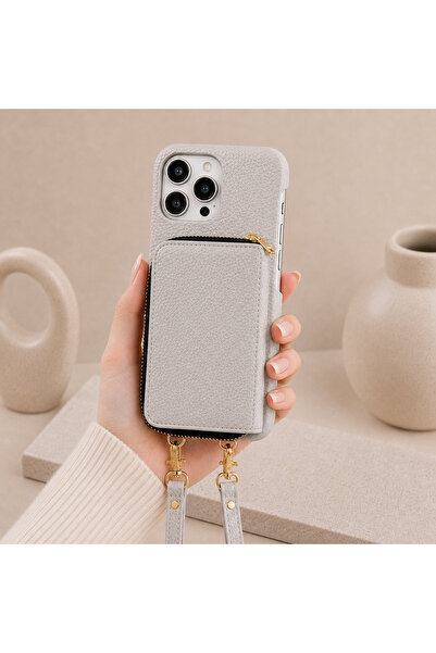 botyco Iphone 16 Pro Max (6.9 inç) Uyumlu Yanları Açık Slım Tasarım Cüzdanlı ...