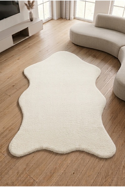 Colore Home Puffy Krem Post Halı Yumuşak Peluş Halı