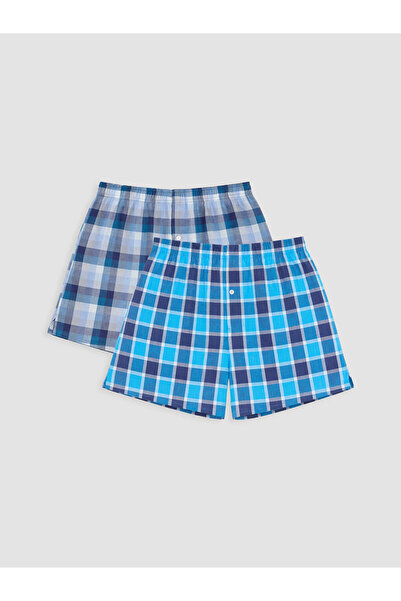 LC Waikiki Rmz Gi̇yi̇m Farkiyla Standard Fit Cotton Men's Boxer 2-Pack