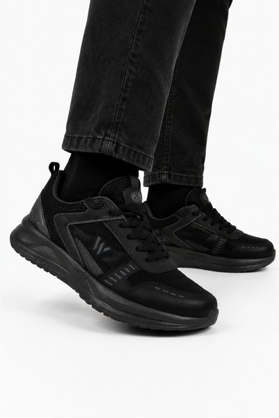 Jagulep Unisex Faylon Sole Airfile Sports Shoes Black