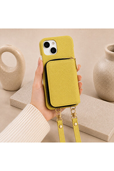 botyco iPhone 15 (6.1 Inch) Compatible Premium Lux Leather Case with Open Sid...
