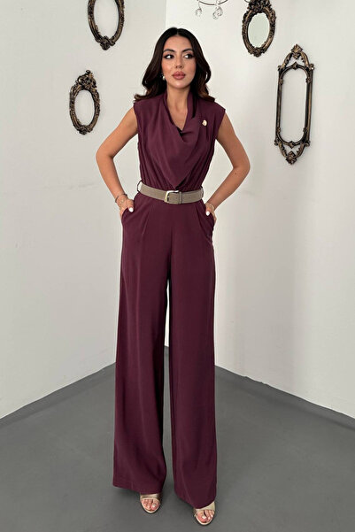 SEREMONİ BUTİK Women's Plum Tokyo Jumpsuit
