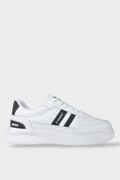 Jagulep Unisex Lightweight Sole Comfortable Sports Shoes White - Smoke