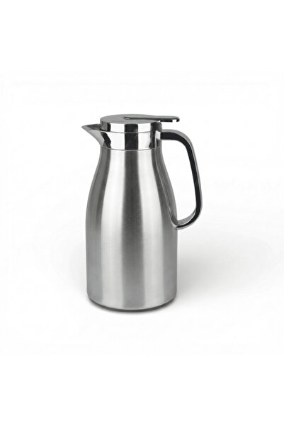 SOLETER Karwan Press Thermos 1 Liter Silver – Stainless Steel Coffee Pot with...