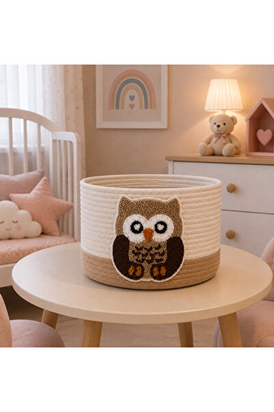 Berçak Home Headboard Children's Room Decorative Wicker Basket – Toy and Orga...