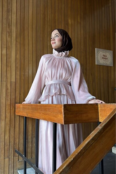 fayaboutique.com Gül Kurusu Şifon Amour Takım
